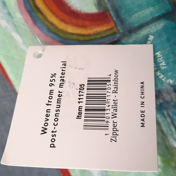 Coin Purse Wallet Post Consumer Recycled Material Rainbow Acceptance Pickup Love - Picture 5 of 5